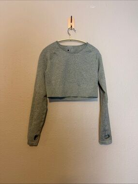 ACTA Seamless Crop Top‎ Green Size Large